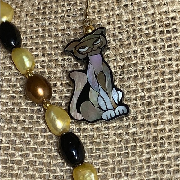 Lee Sands Lioness Necklace and Earring Set - Picture 3 of 6